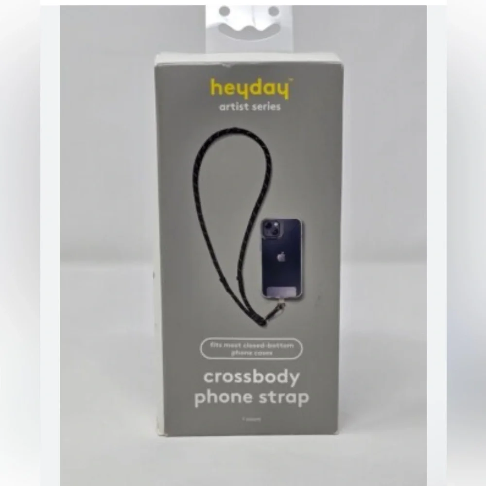 Heyday Gray Crossbody Phone Strap